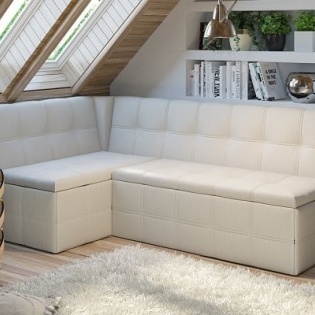 Кухонный уголок "Домино" кремовый