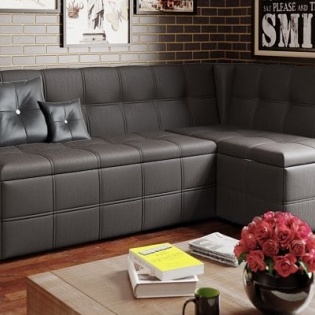 Кухонный уголок "Домино" коричневый